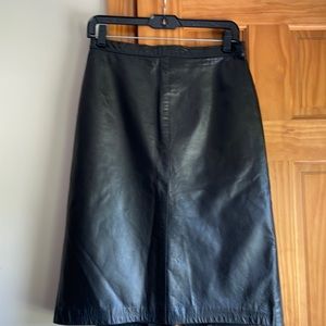 Vintage bagatelle leather skirt